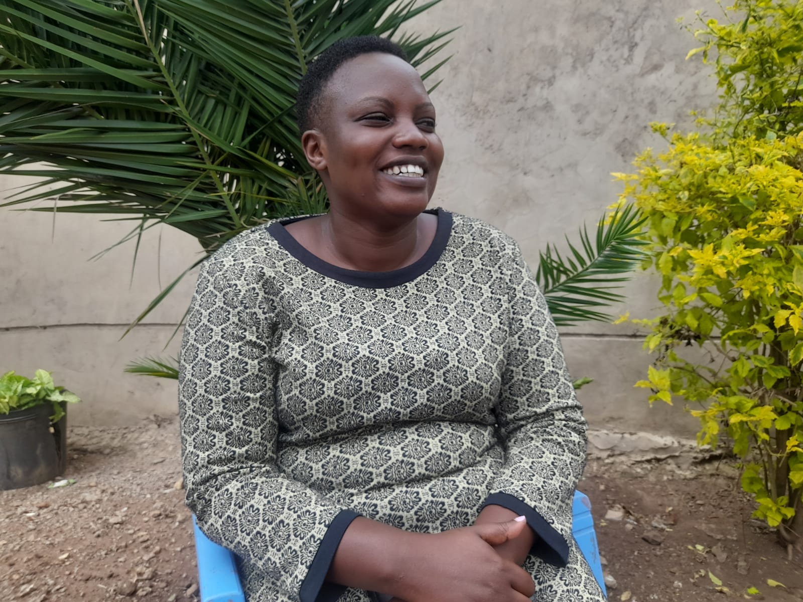 Jemima Pkumu, 2022 Cheptais ward MCA candidate in an interview with Uasin Gishu News. Photo/Kipkorir Tarus