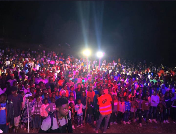 Some of the locals that turned up for the concert organized by Champions Creative Hub – a youth-led Community Based Organization.