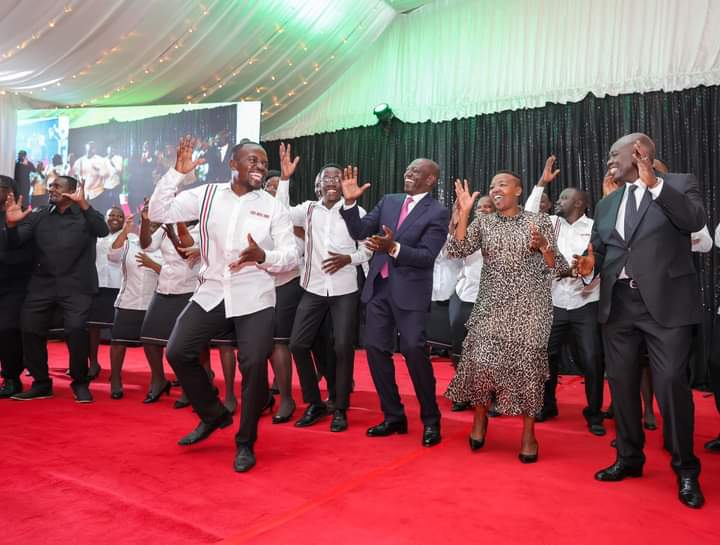 President Ruto during the ushering in of the new year at the Nakuru State House.