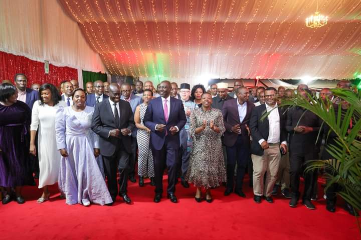 President Ruto with top Government officials at State House, Nairobi.
