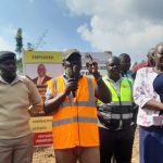 Kiminini Constituency Member of Parliament Kakai Bisau speaking at Wekhonye Bridge. Photo /Kipkorir Tarus