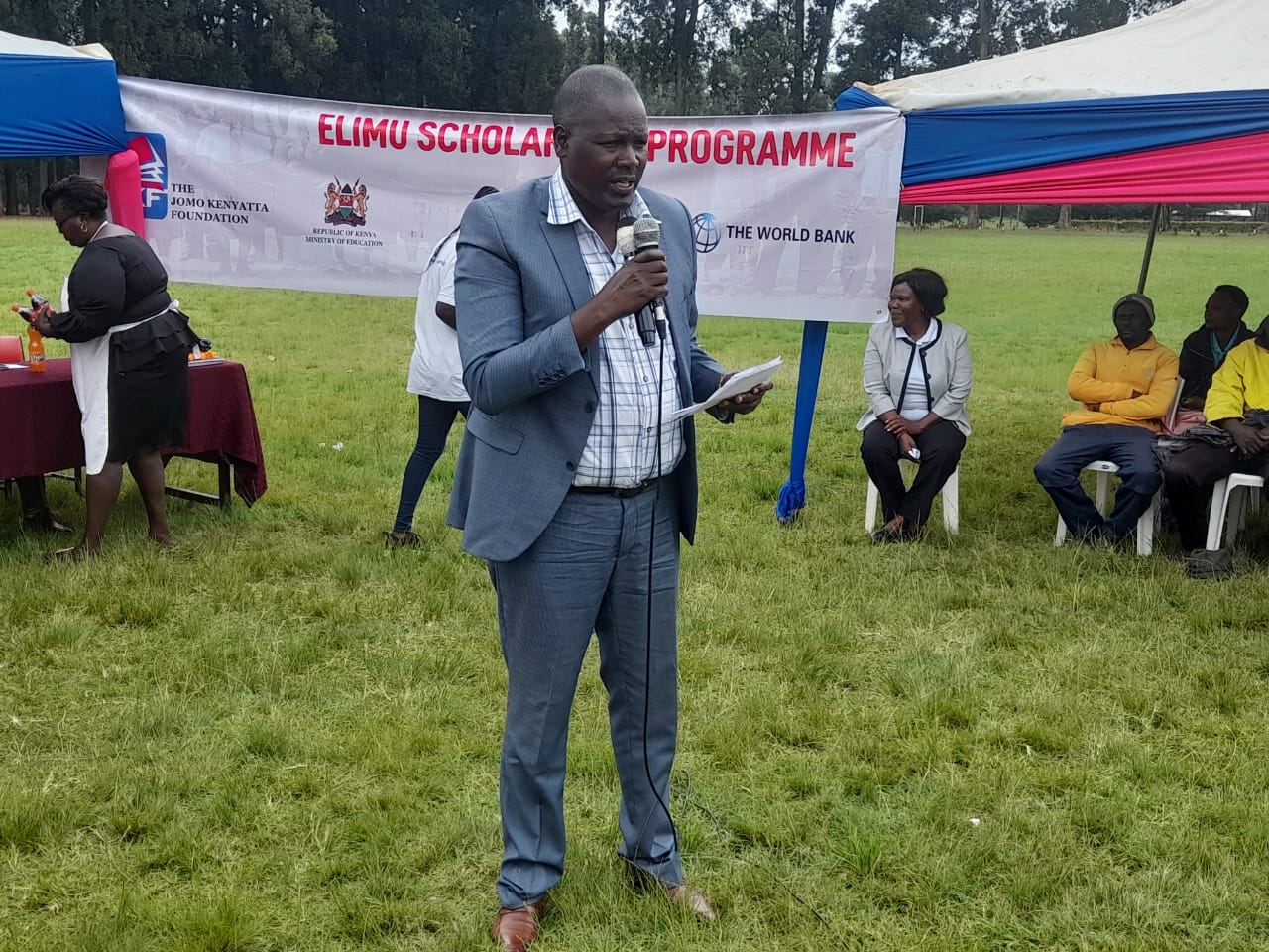 Trans Nzoia County Commissioner Gideon Oyagi, speaking at a past event. Photo/Kipkorir Tarus