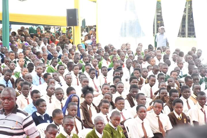 Some of the Trans Nzoia bright but needy students who are set to benefit from the county bursary program.