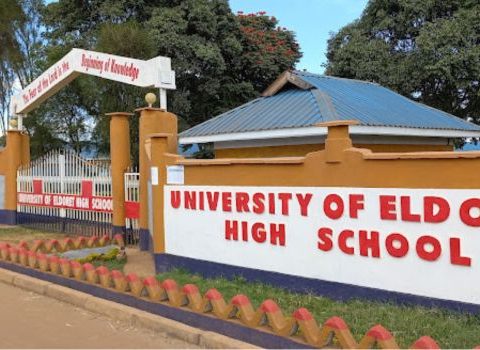 Main gate to the University of Eldoret High School gate. Photo/Facebook.