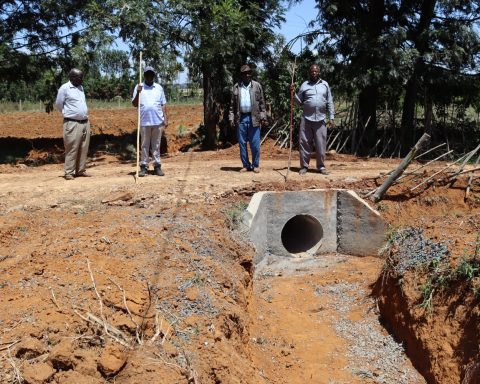 The area has been facing flooings during heavy rains due to poor drainage but the issue is now resolved.