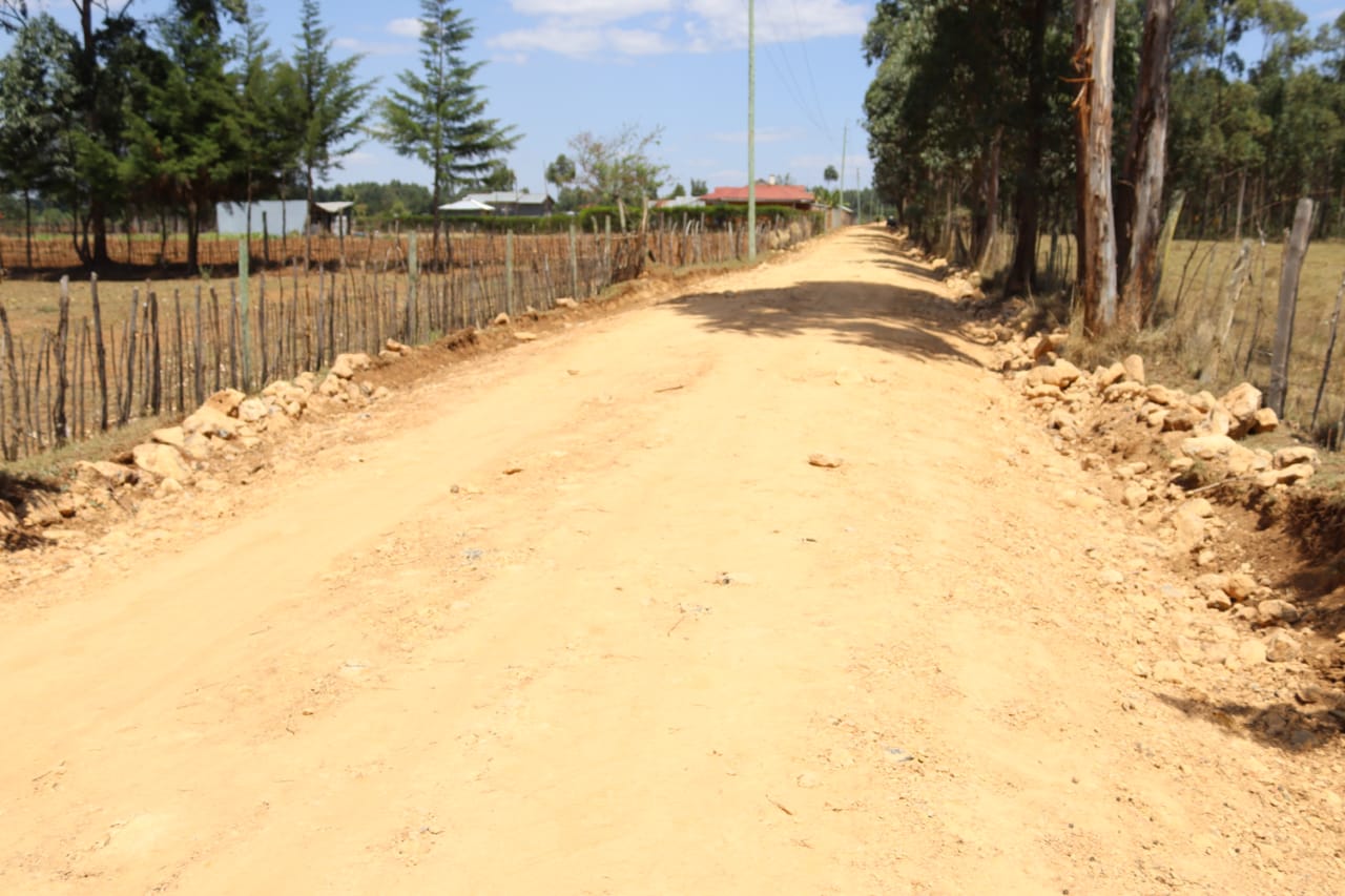 Improved Cheplaskei-U.G farm road in Cheptiret Kipchamo Ward,Kesses Sub County.