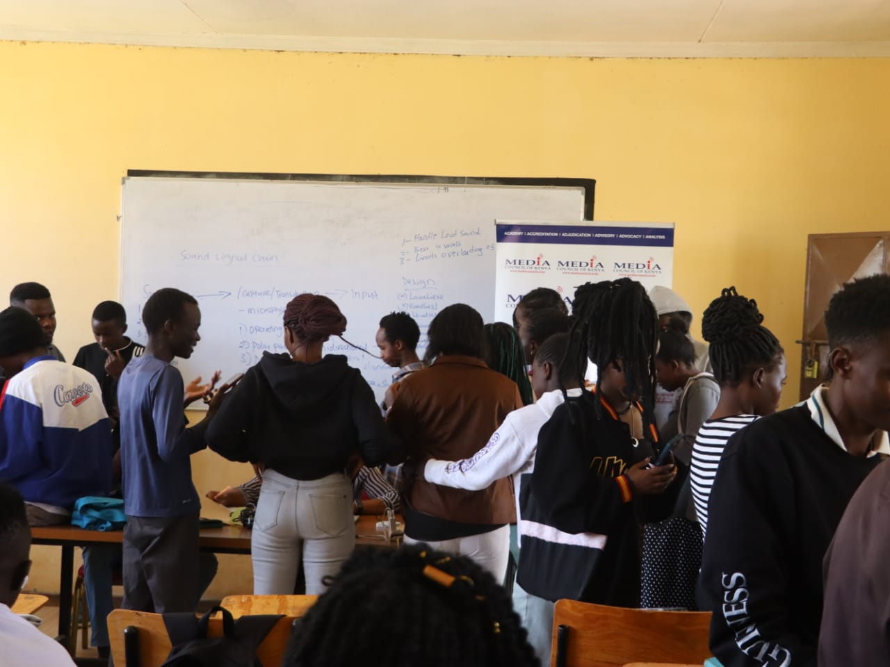 The Media Council of Kenya accreddited journalism students from various institutions based in Eldoret on March 26, 2024. Photo/Patrick Otieno.