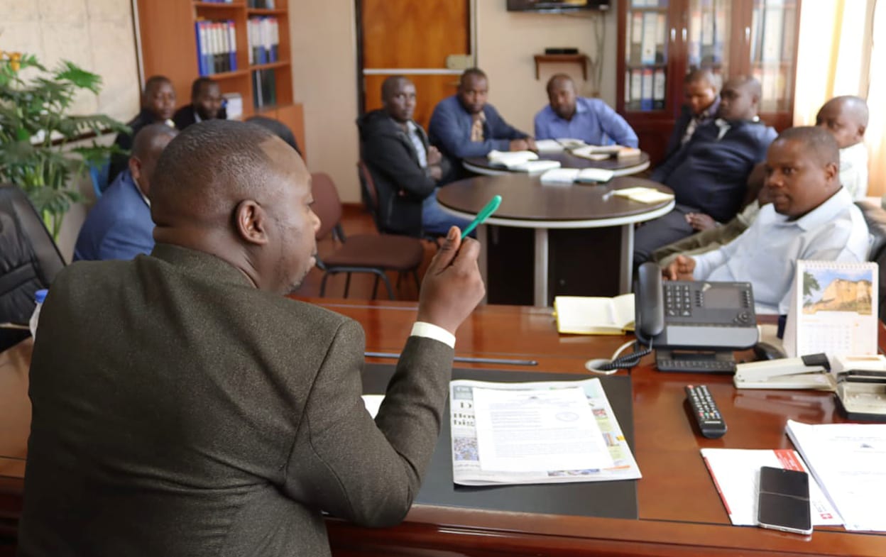 Eng Lagat during the planning meeting