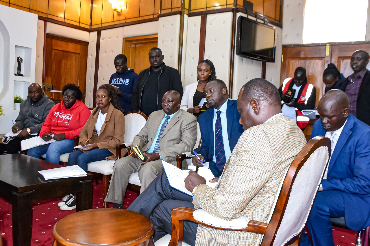 Meeting between Bii and KeNHA officials