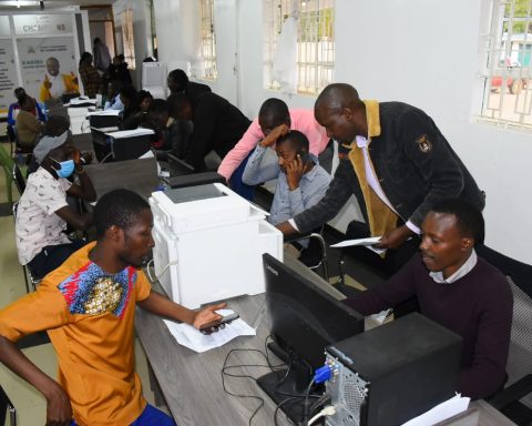 Traders paying license fees and permits