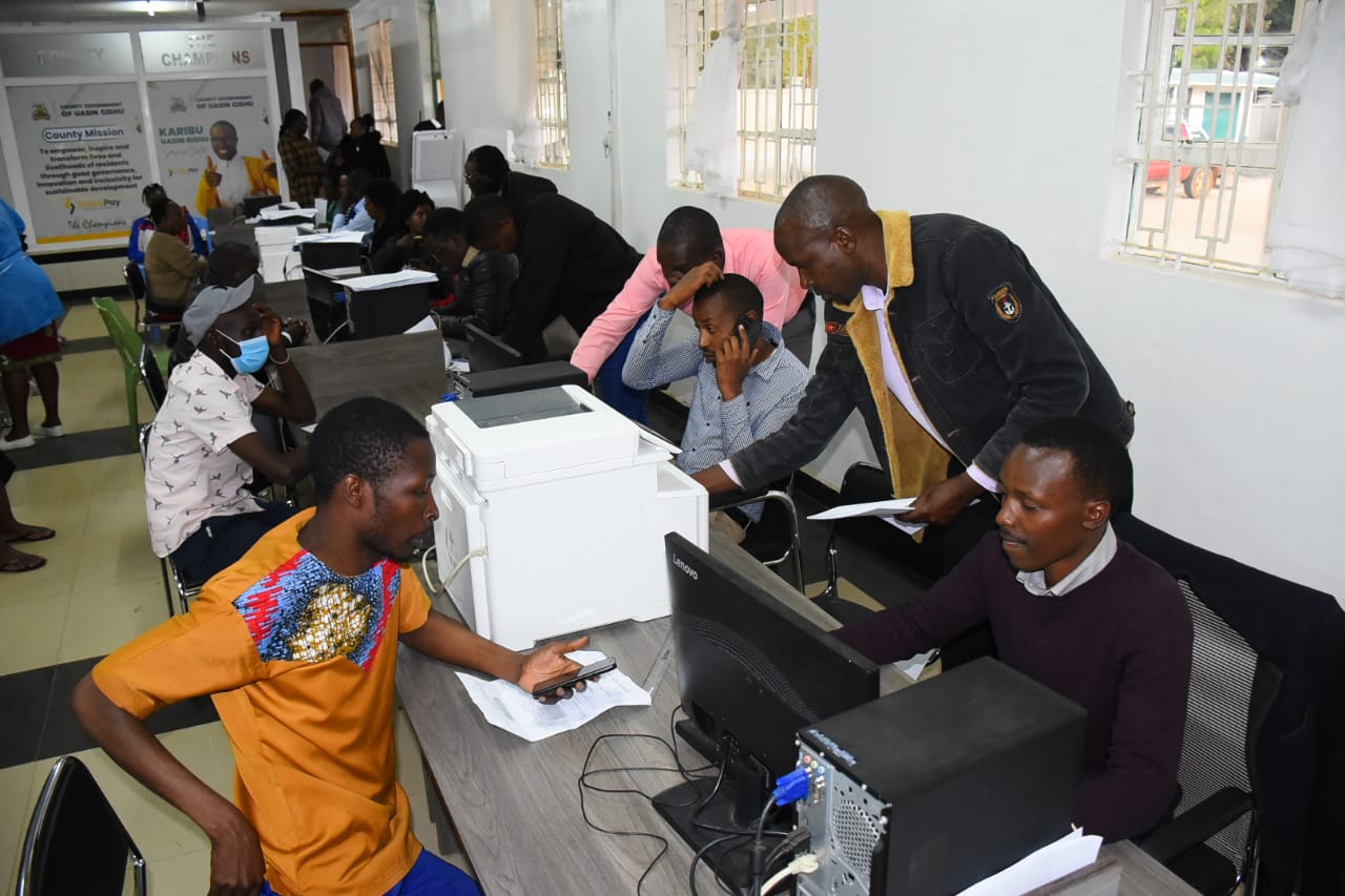 Traders paying license fees and permits