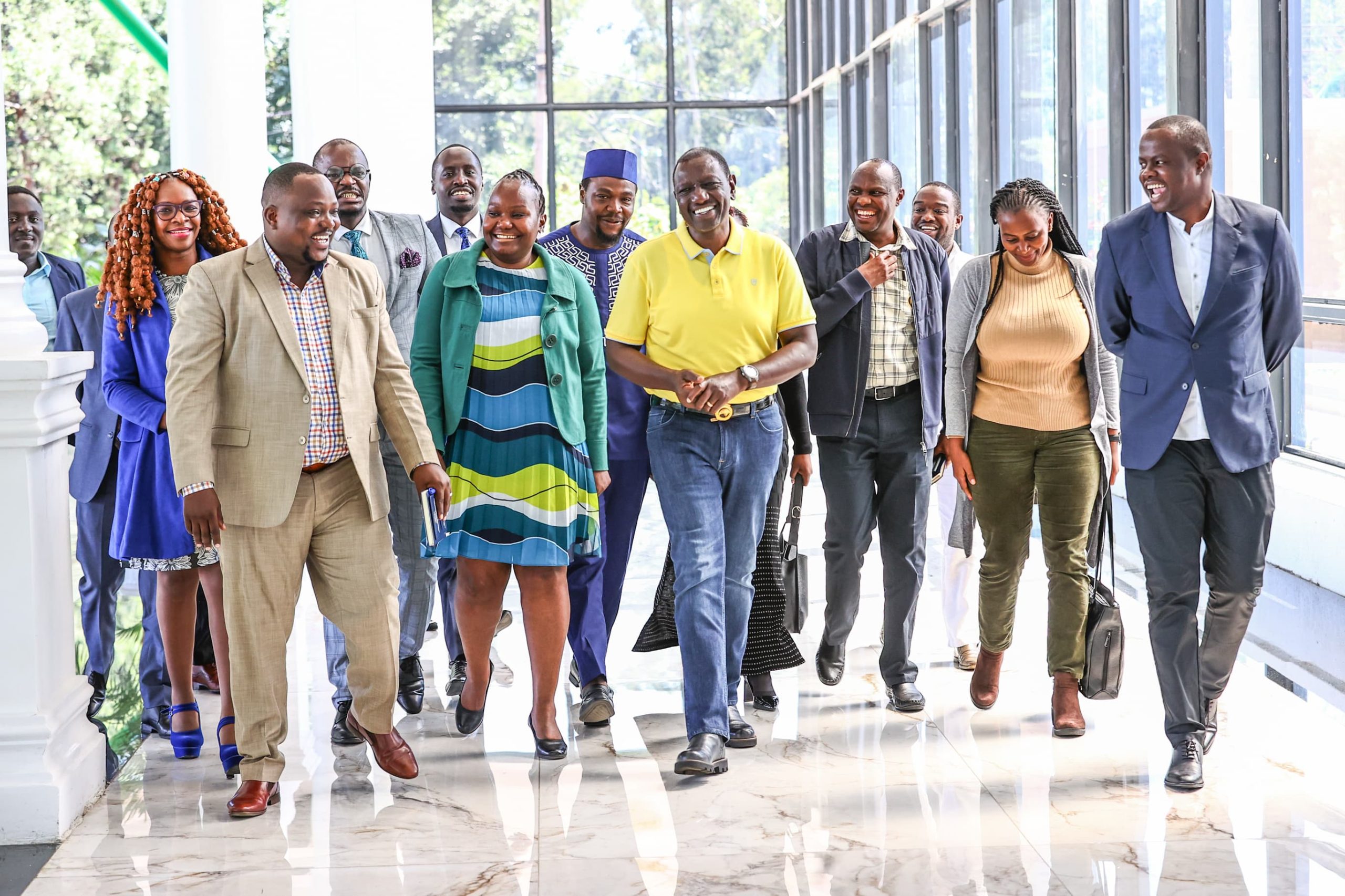 President William Ruto with KMPDU officials and other senior government officials at State House Nairobi 