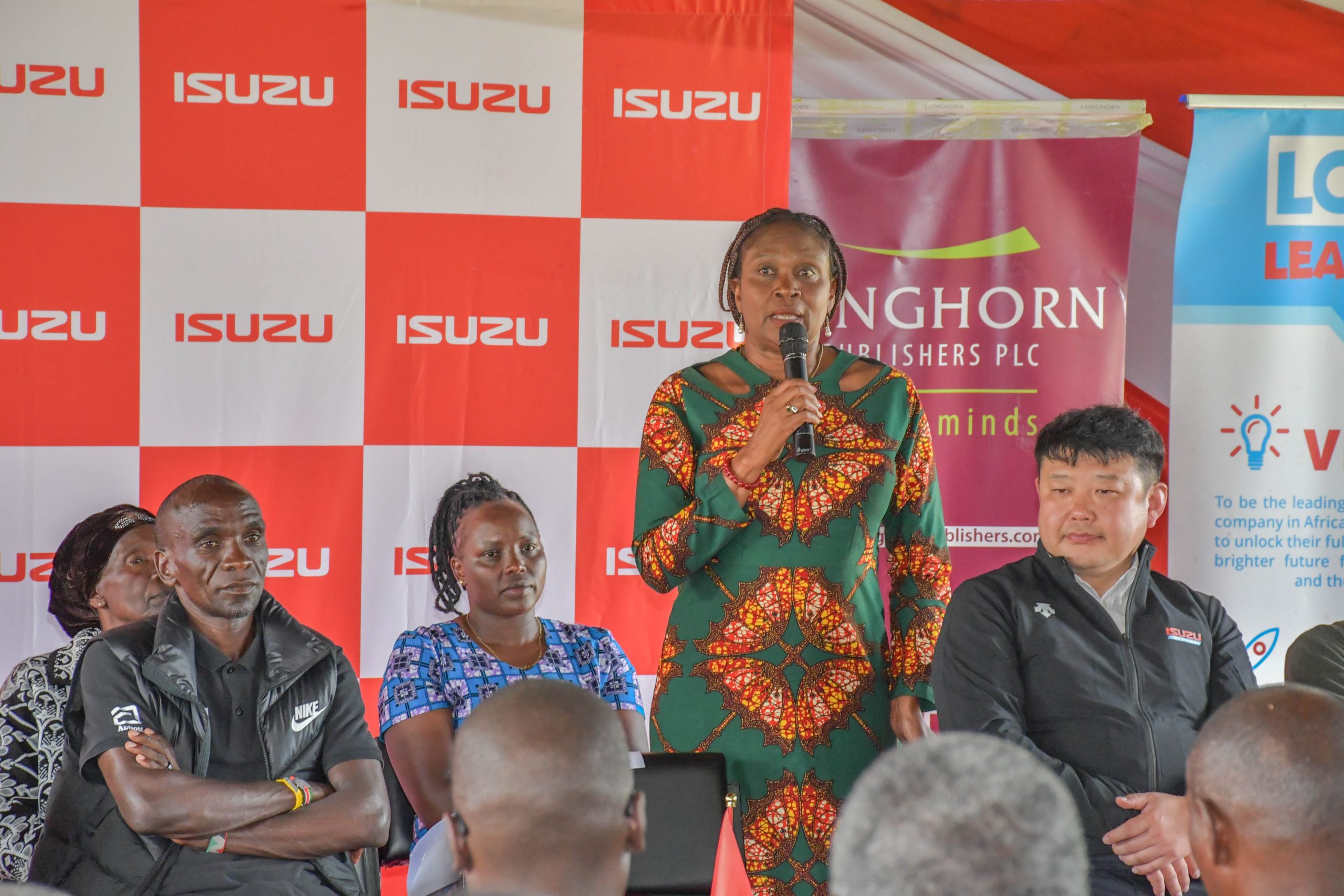 suzu East Africa Managing Director Rita Kavashe at Kapsisiywa secondary