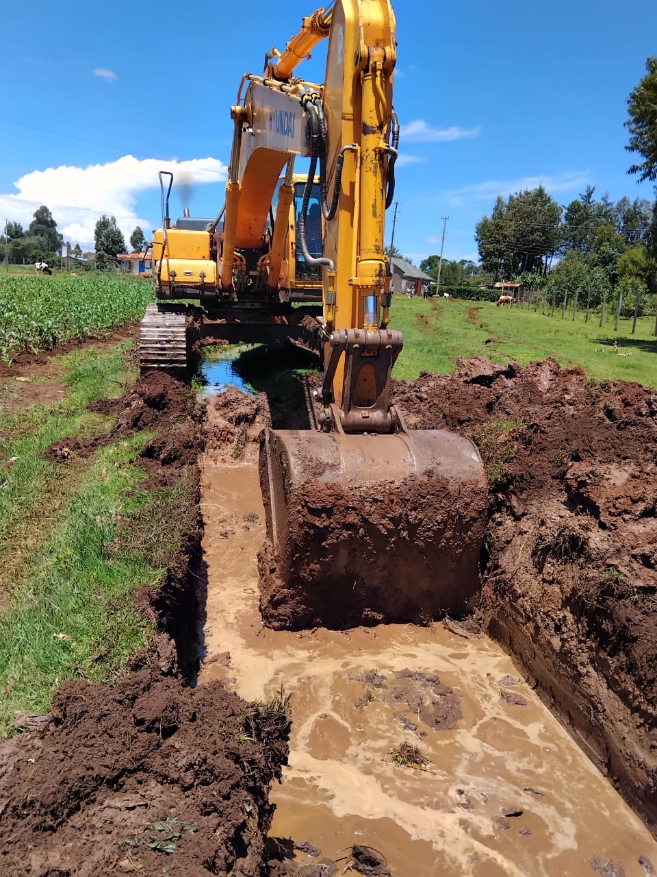 Ross works in areas affected by floods