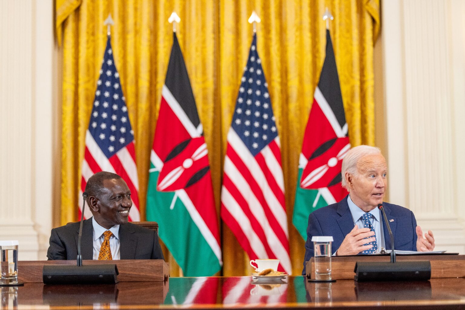 Kenya's President Willam Ruto with US President Joe Biden
