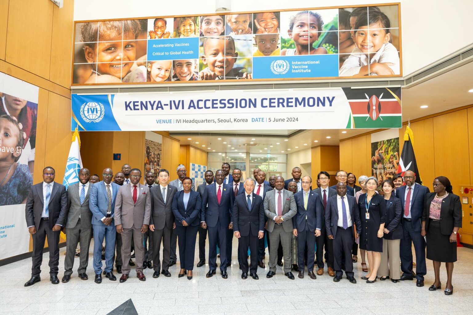 IVI also announced that it would establish a country and project office in Nairobi,