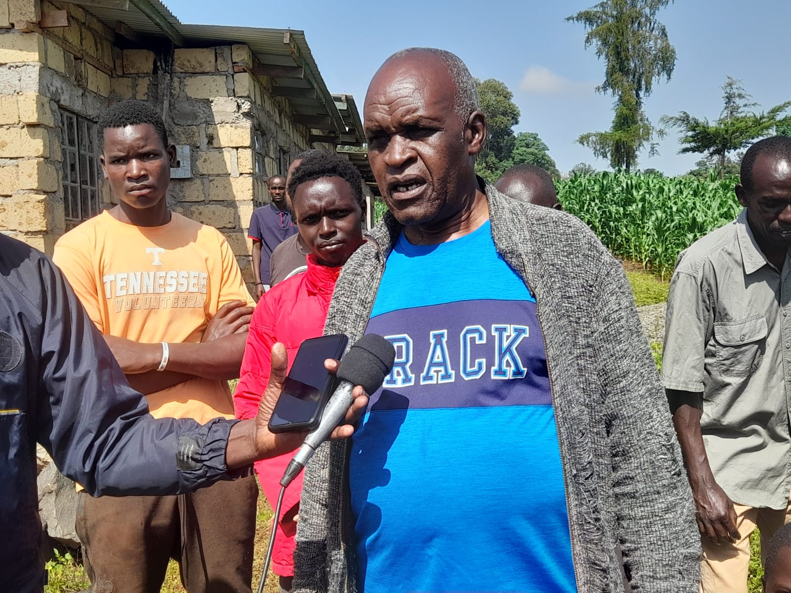 Farmer who is the latest victim of livestock theft in Kibomet
