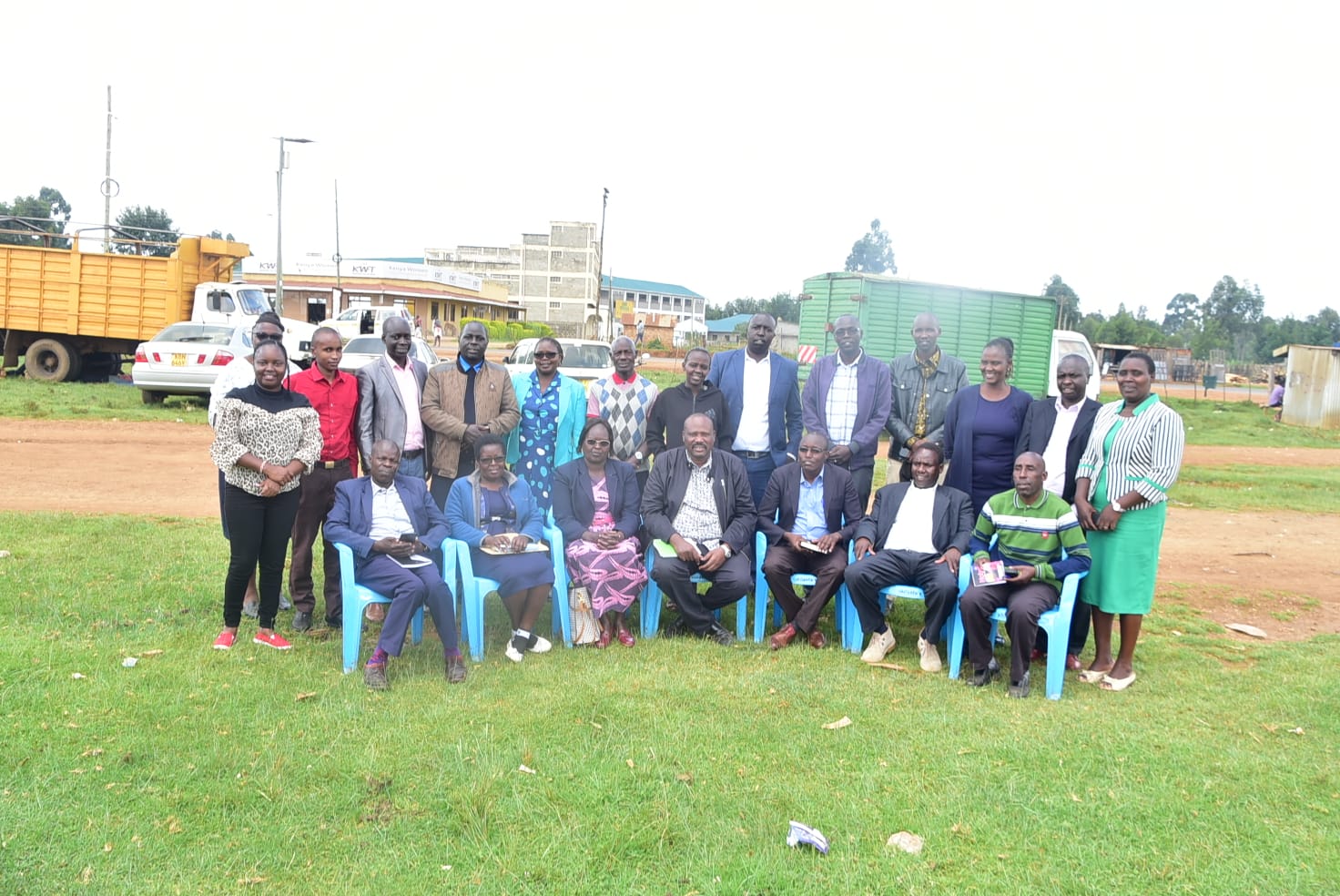 Representatives of learning institutions within Kesses-Chebaiywo township after an engagement with the ad-hoc committee 