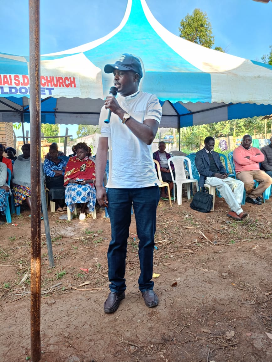 Youth leader Norbert Kipkemboi Ng'etich at a past event