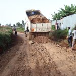 Road under maintenance in Uasin Gishu