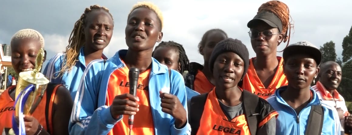 Some of the Eldoret National Polytechnic ladies basketball ball team