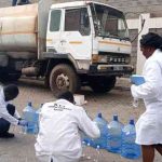 Government Chemists and DCI Forensics experts conduct tests to confirm contents of two tankers at Inland Container Depot in Nairobi.