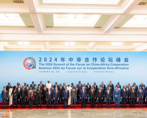 President Xi Jinping of China with African heads of state during the 9th Forum on China-Africa Cooperation summit in Beijing.