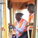 Governor Dr. Bii launches the infrastructure upgrade program along Koisagat -Lessos road in Kesses Sub County.