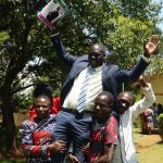 michael kirwa with locals