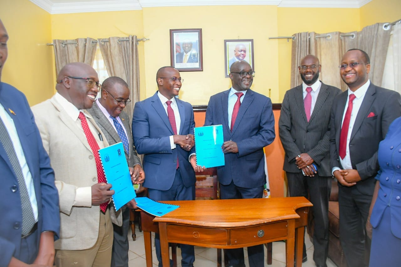 KMTC West pokot officialsafter MoU SIgning