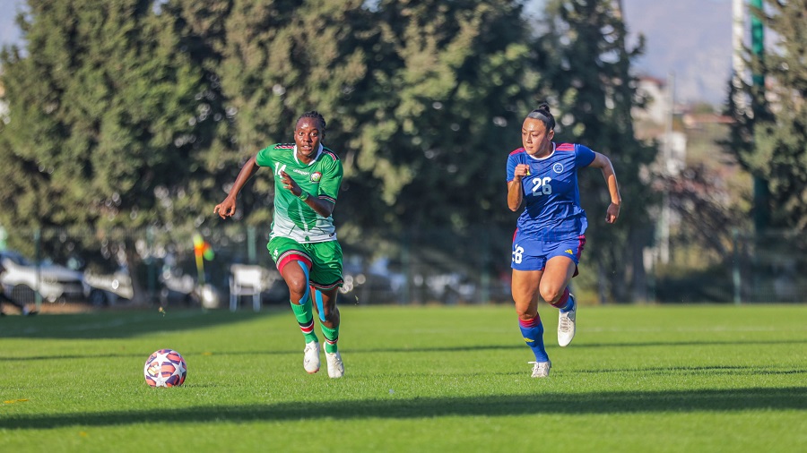 Elizabeth Wambui in action against Philippines