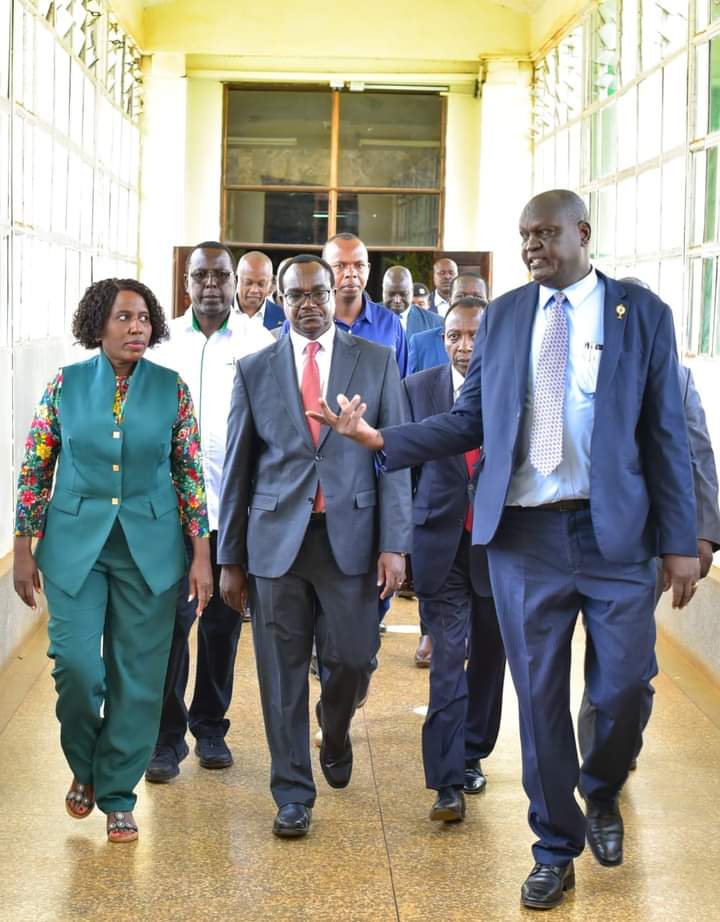 CS Julius Ogamba, PS Beatrice Inyangala and VC Prof Isaac Kosgei