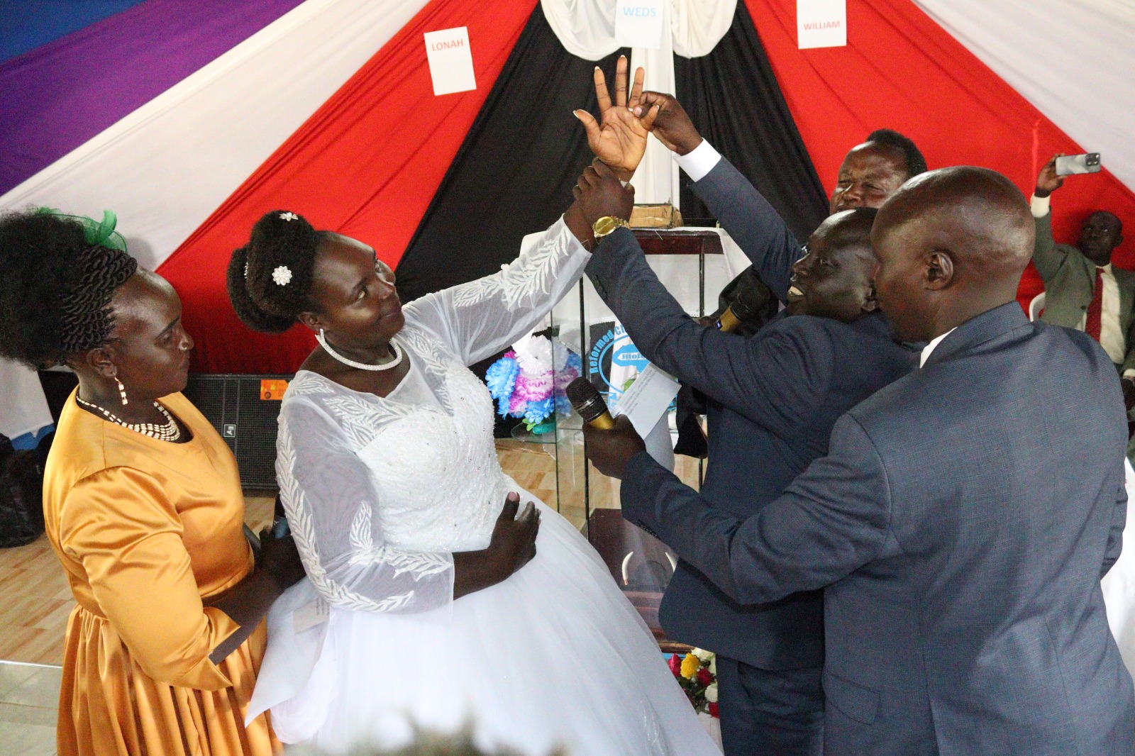 William and Lorna Sawe wedding 