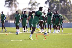 Harambee Stars players in training