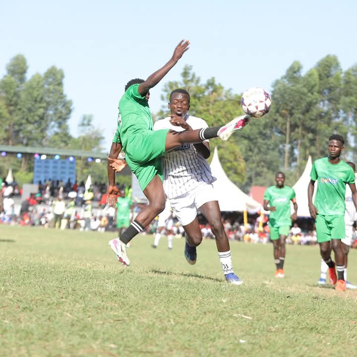 Part of the action in the Karamoja Super Cup finals 