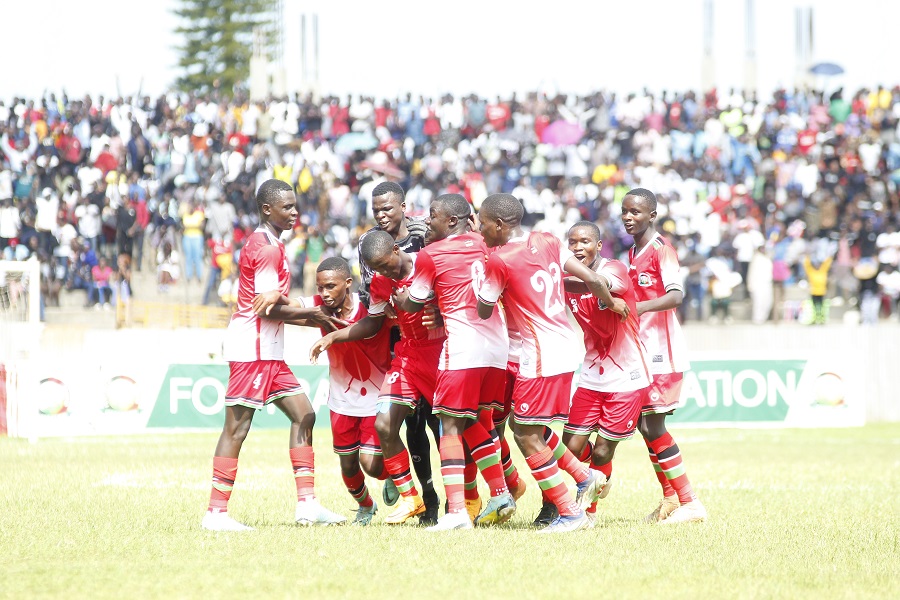 Junior Stars celebration against Somalia in CECAFA U18 match