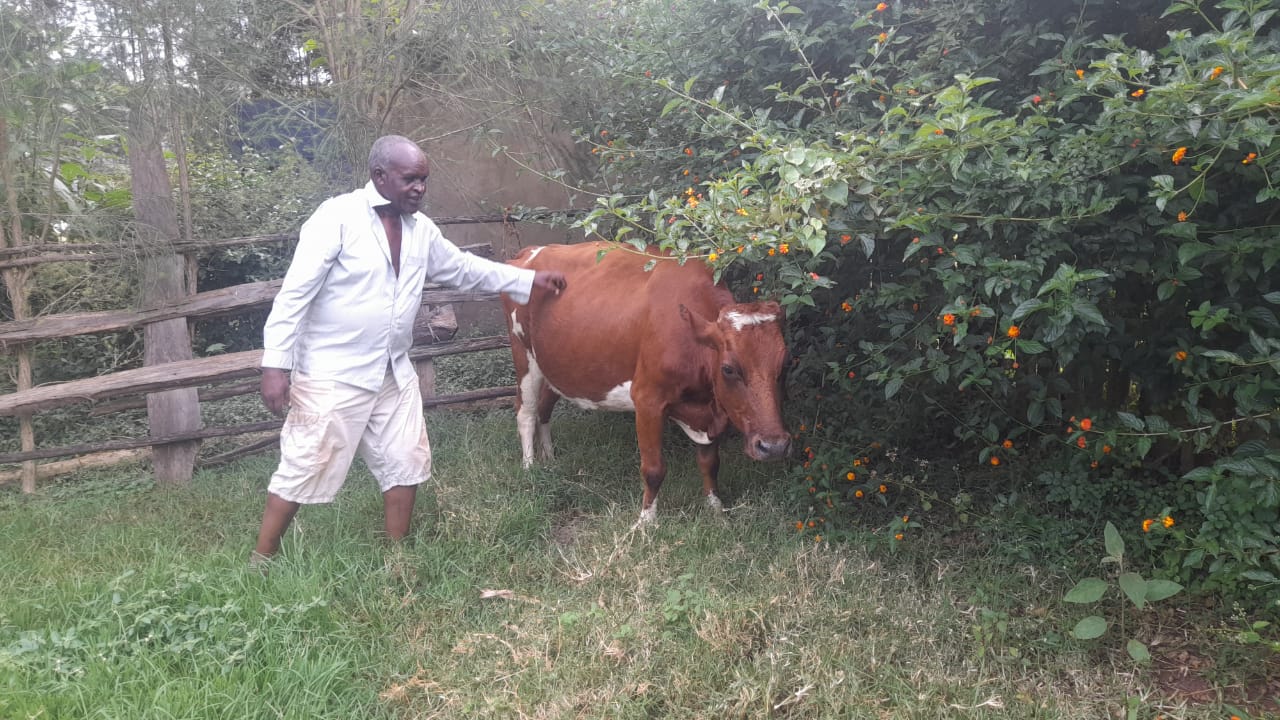 Fredrick Rono, a dairy farmer in Kiminini
