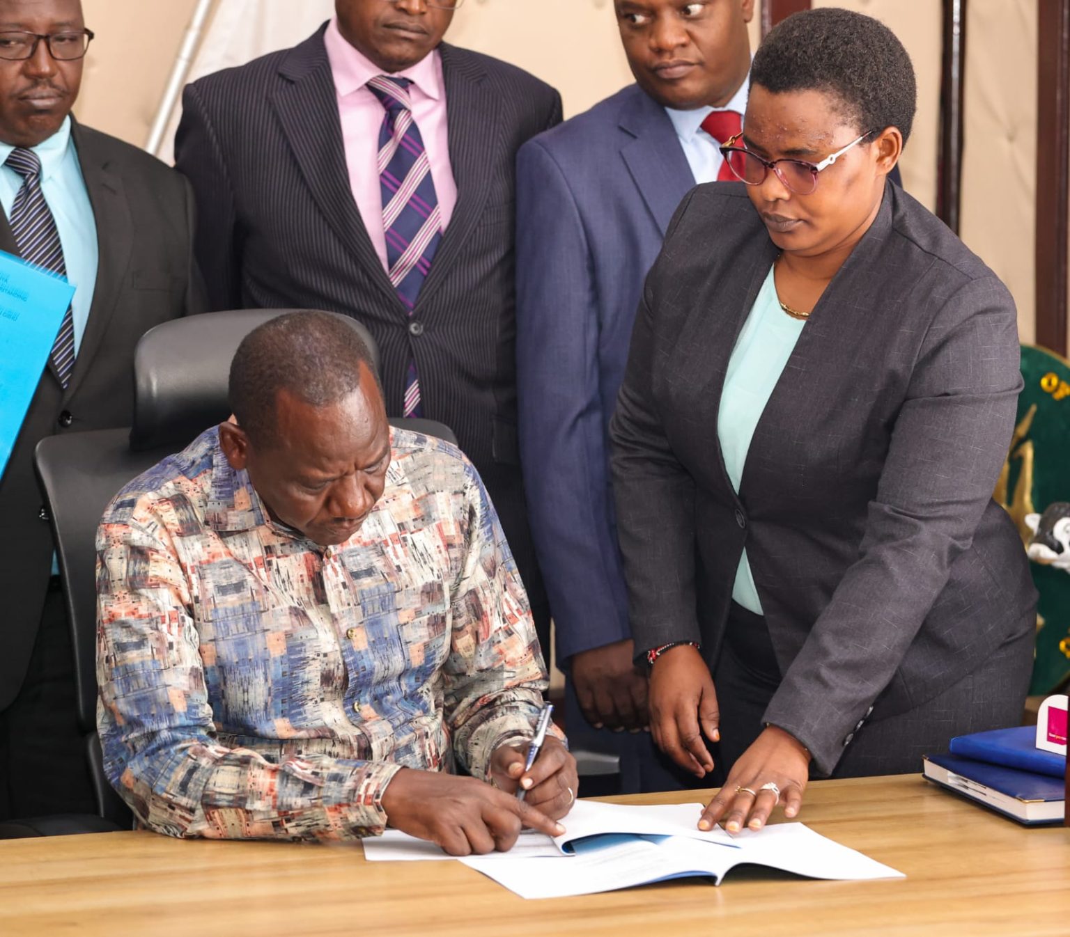 Uasin Gishu MOU signing with National Water Harvesting and Storage Authority