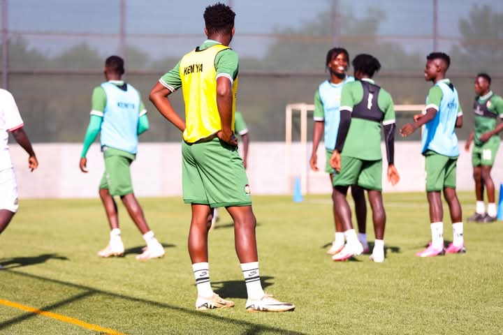Harambee Stars players during training session 