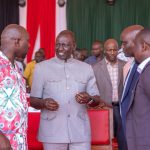 president William Ruto with leaders in Kerio Valley