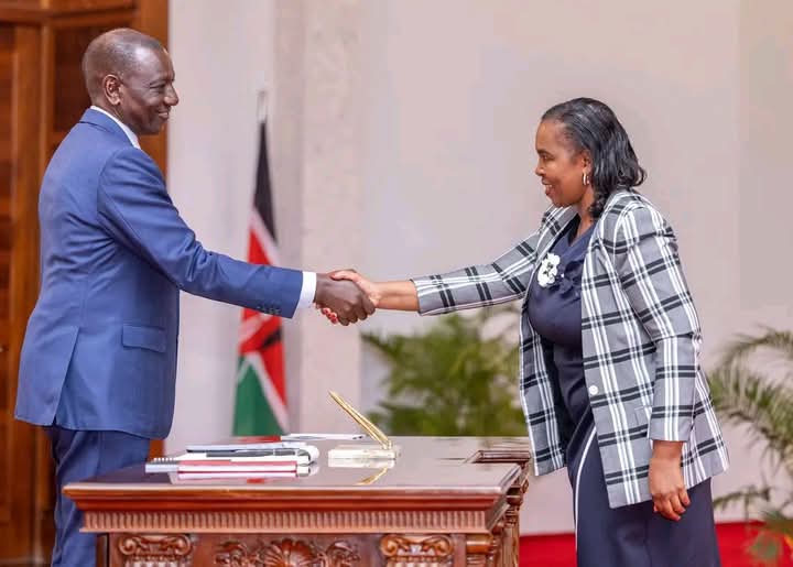 President Ruto with Dr Margaret Nyambura