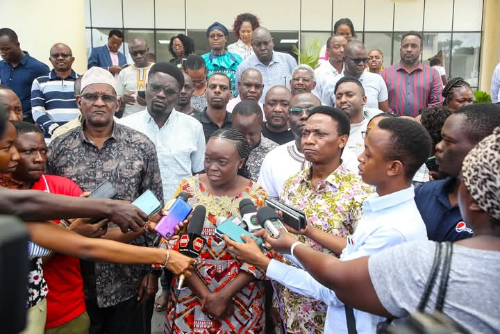 Health CS Deborah Barasa during East African Workshop on Harmonization of Regulation for Healthcare Workers in Mombasa