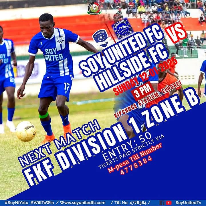 Poster for Soy United vs Hillside FC league match