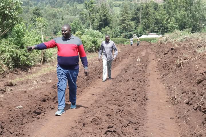 Dozing of new road in Nandi county