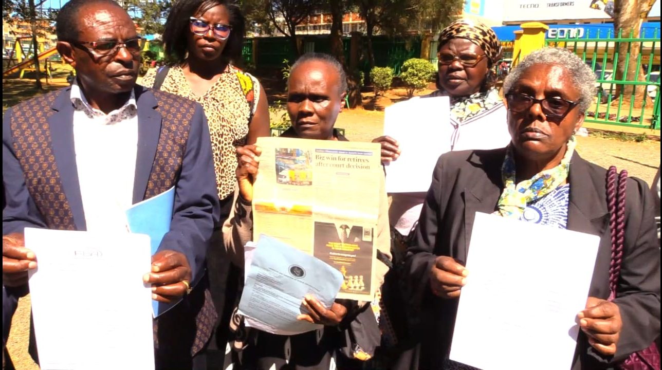 Former Telkom workers in Eldoret 