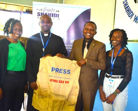 MCK cordinator jackson karanja at shahidi radio