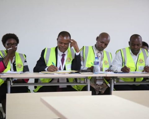 Members of Trans Nzoia University establishment Taskforce at a consultative forum in 2024