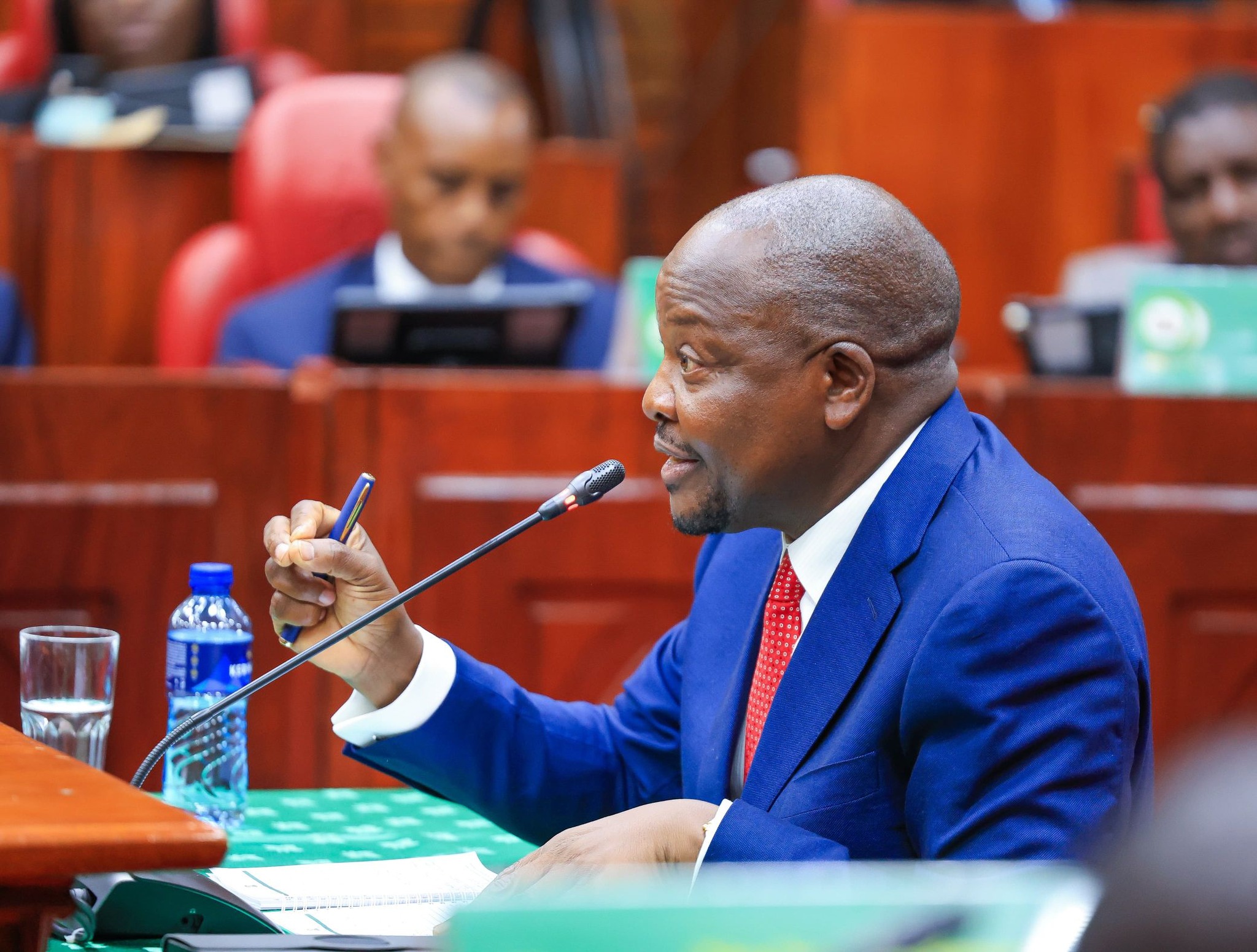 Mutahi Kagwe during his vetting by the committee on appointment