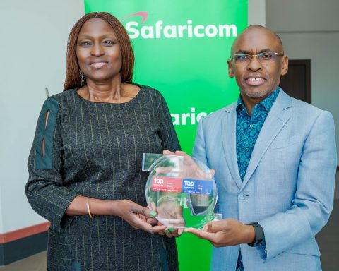 Peter ndegwa safaricom ceo receiving top employer 2025 award