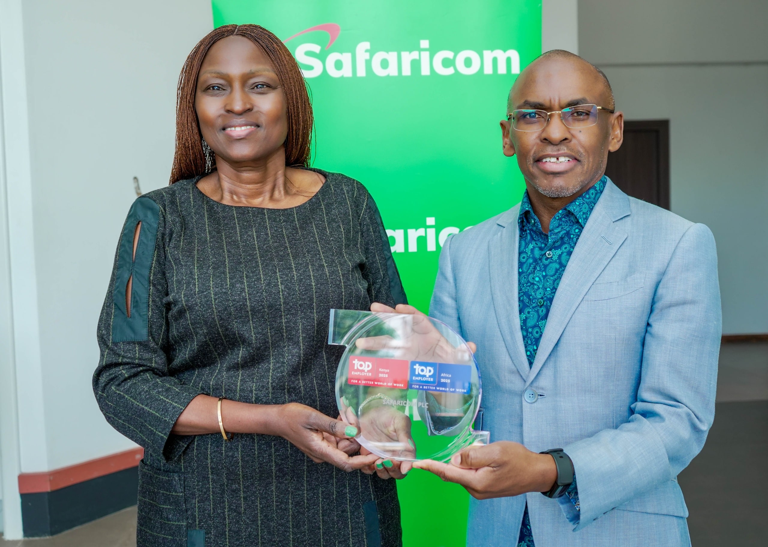 Peter ndegwa safaricom ceo receiving top employer 2025 award